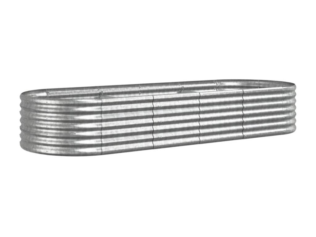 Decoratodo acero recubrimiento polvo plata 224x80x36 cm