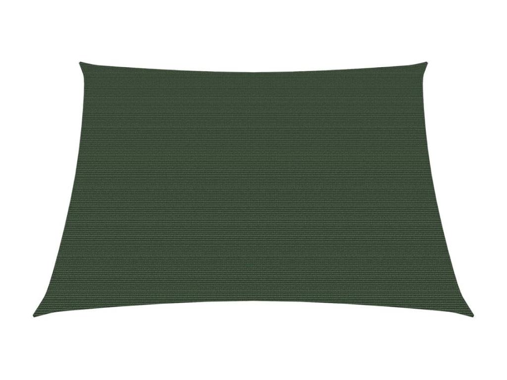 Vela de sombra 160 g/m² Verde oscuro 3/4x3 m HDPE