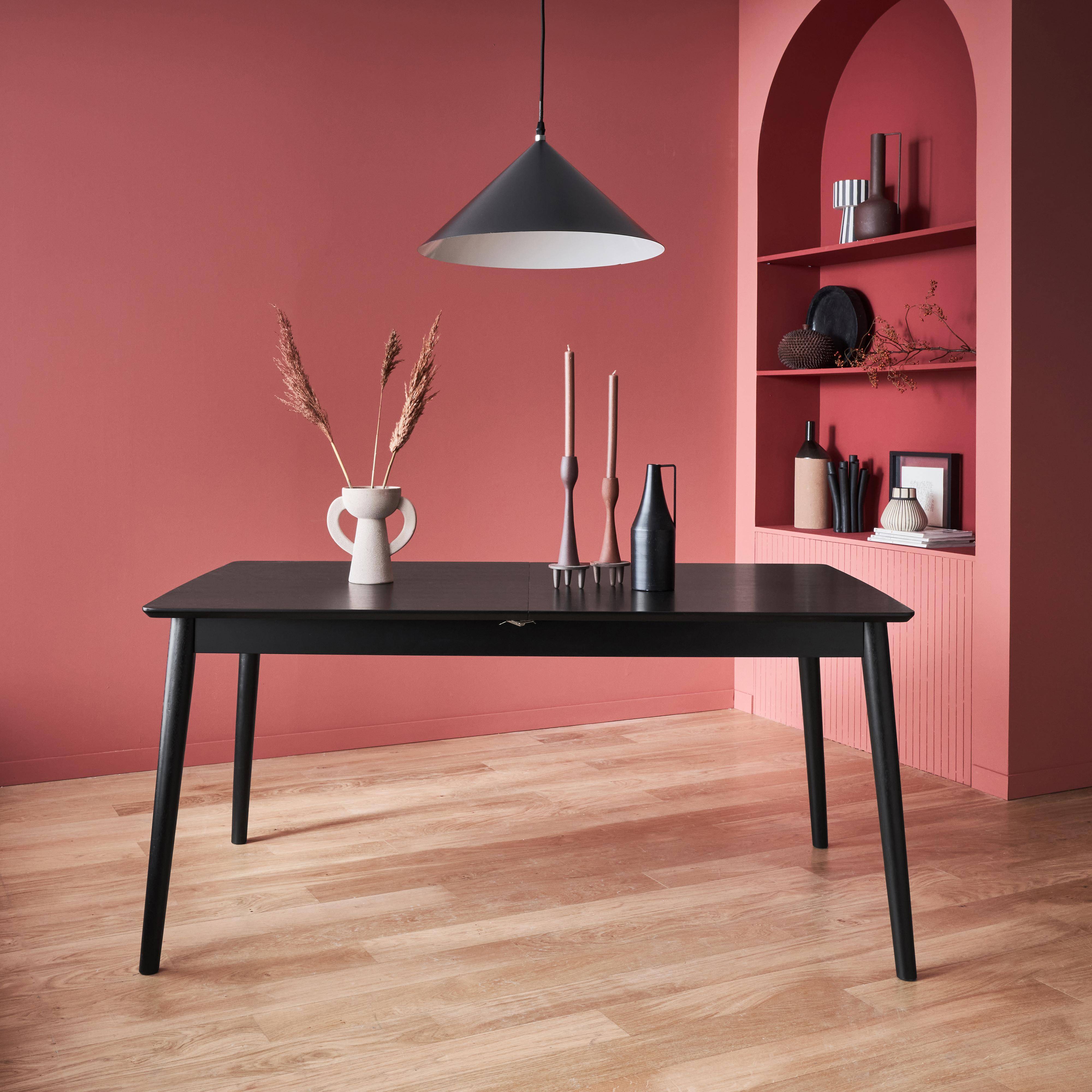 Lina - Mesa de comedor rectangular extensible de 6-8 plazas
