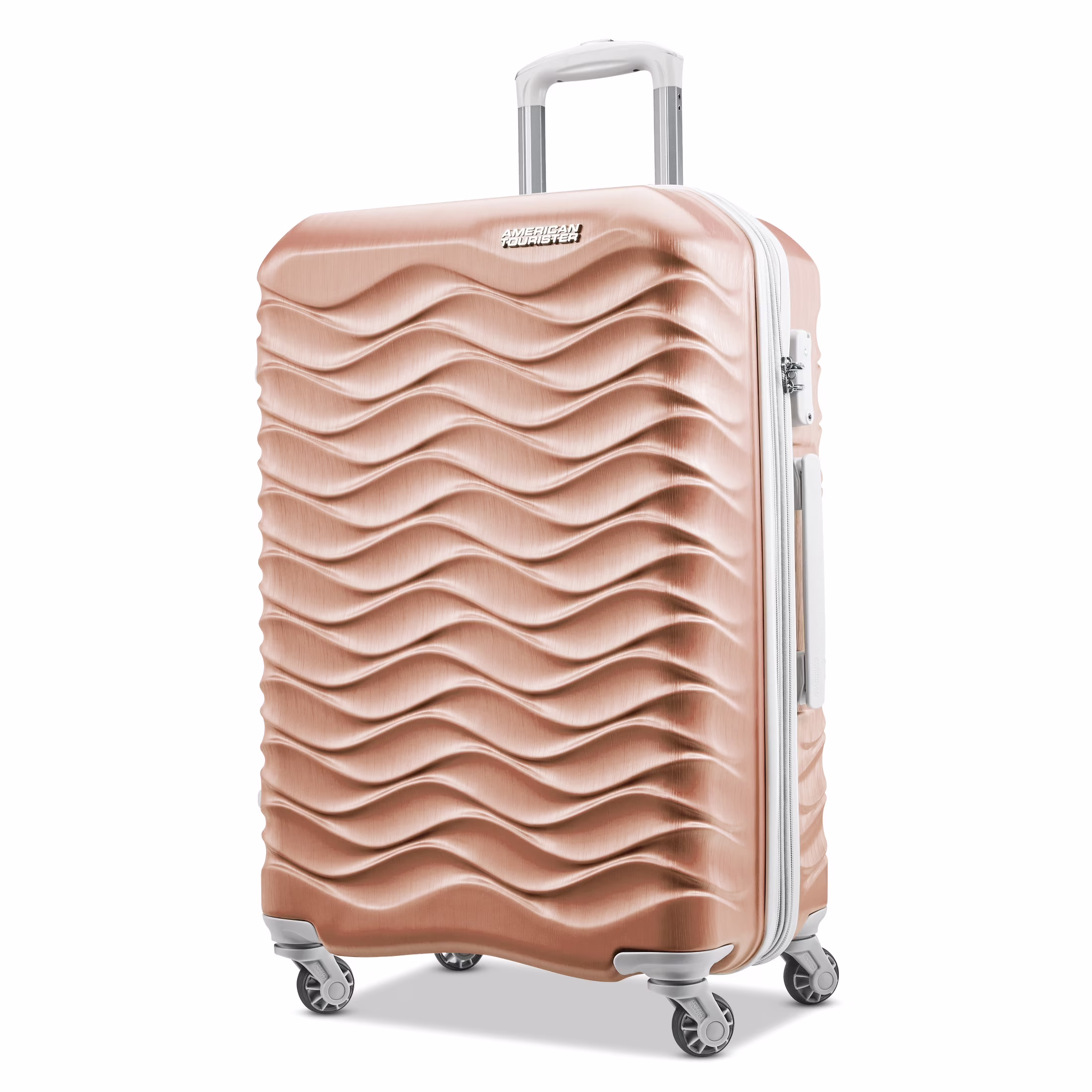 American Tourister Pirouette NXT Hardside Large Checked Luggage with Spinner Wheels - Ultramarine - Image 5