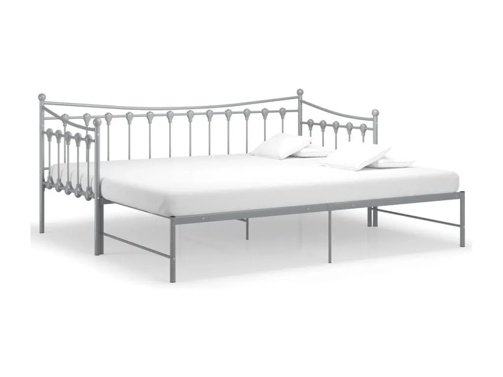 Estructura de sofá cama extraíble de Decoesp gris 90x200 cm 70957SSKO