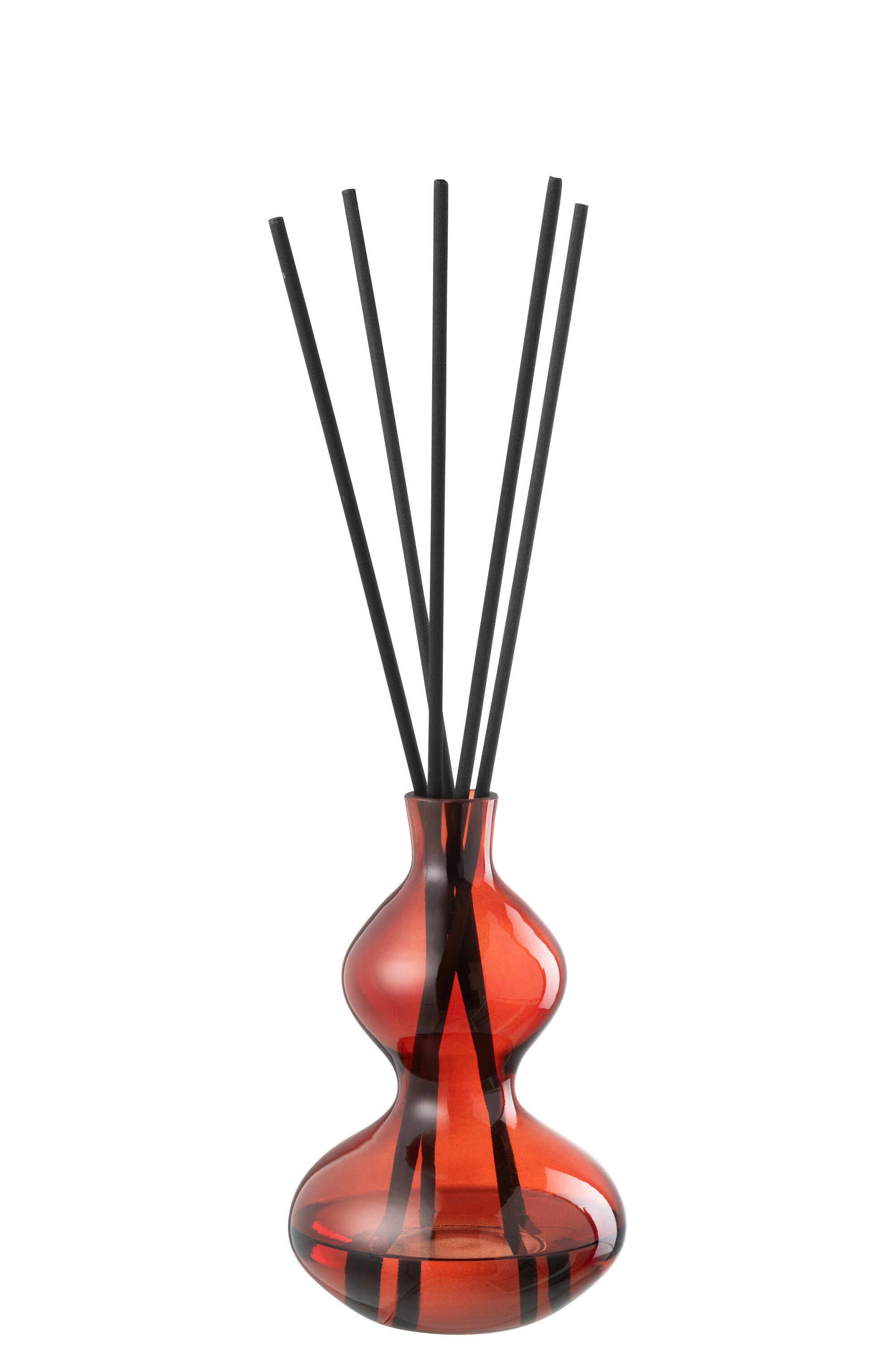 J-Line geurolie olive & frank Incense - glas - rood - small