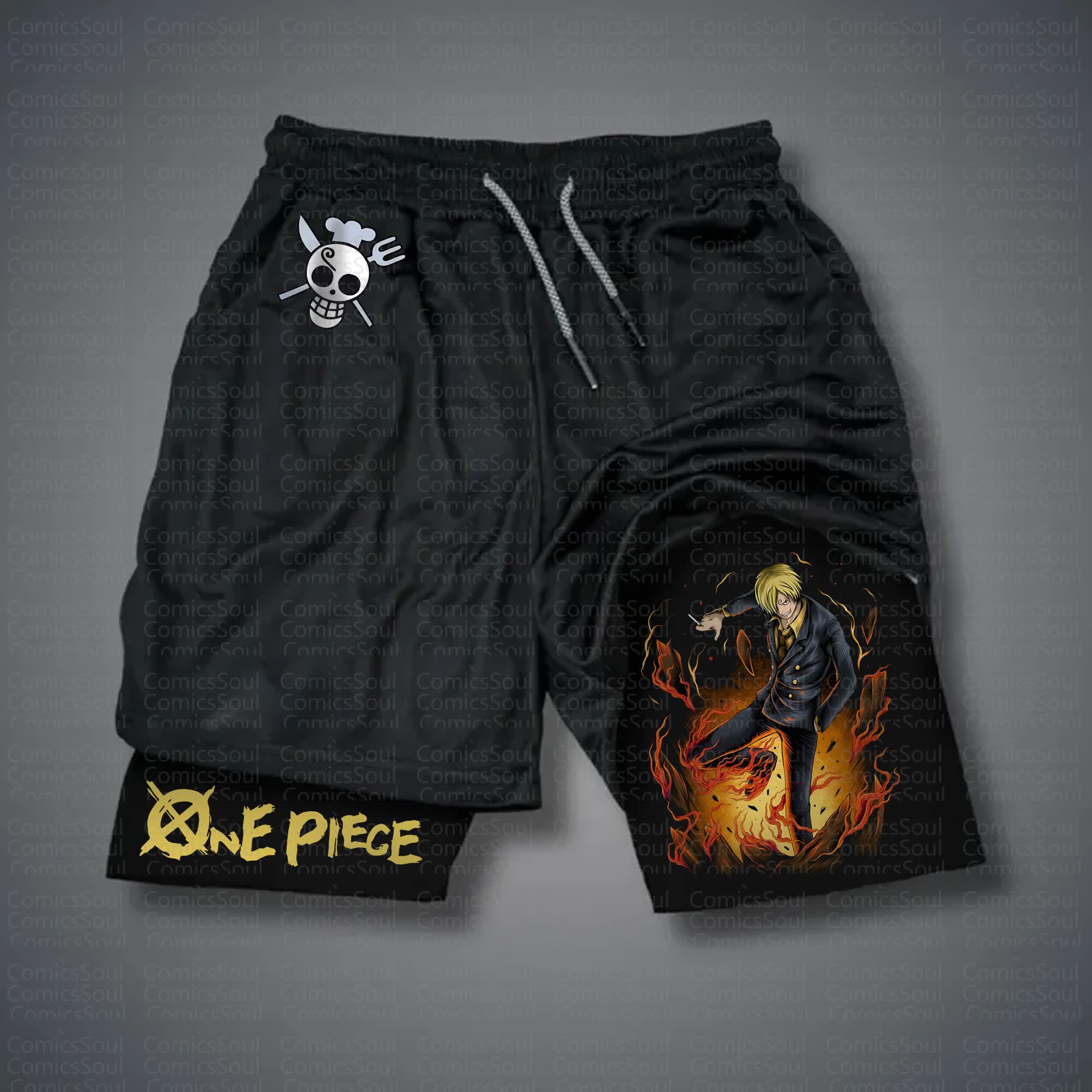Unisex Casual Anime Streetwear Shorts 丨Comicssoul