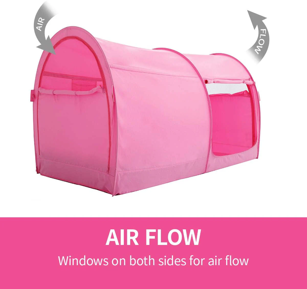 Alvantor Bed Tent Pop Up Canopy Full Pink - Image 4