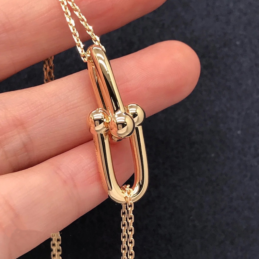Tiffany Double Horseshoe Clasp Pendant Necklace - Original Replica Club