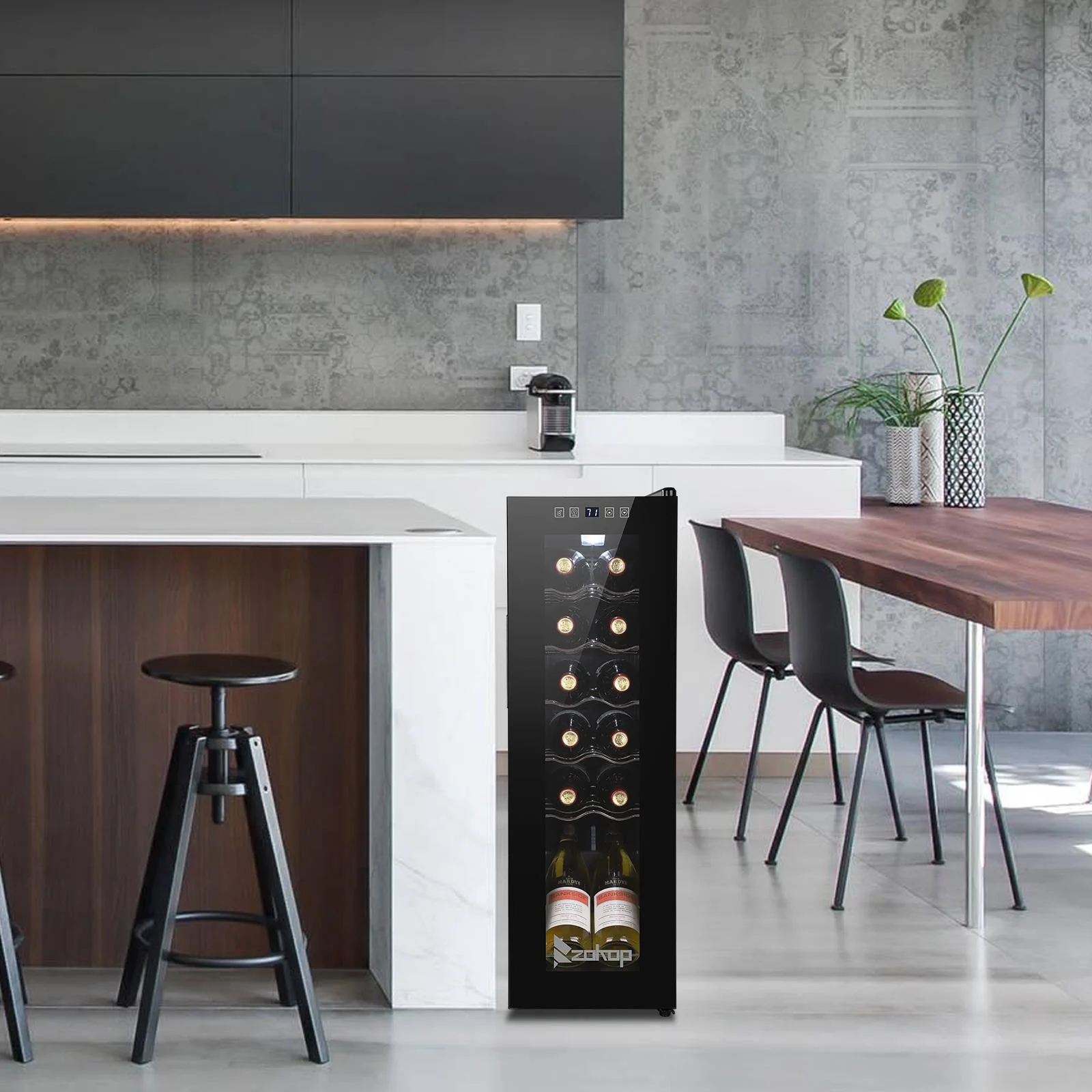 Ktaxon 18 Bottle Compressor Wine Cooler Freestanding Wine Fridge, Fast Cooling, Low Noise - Image 20