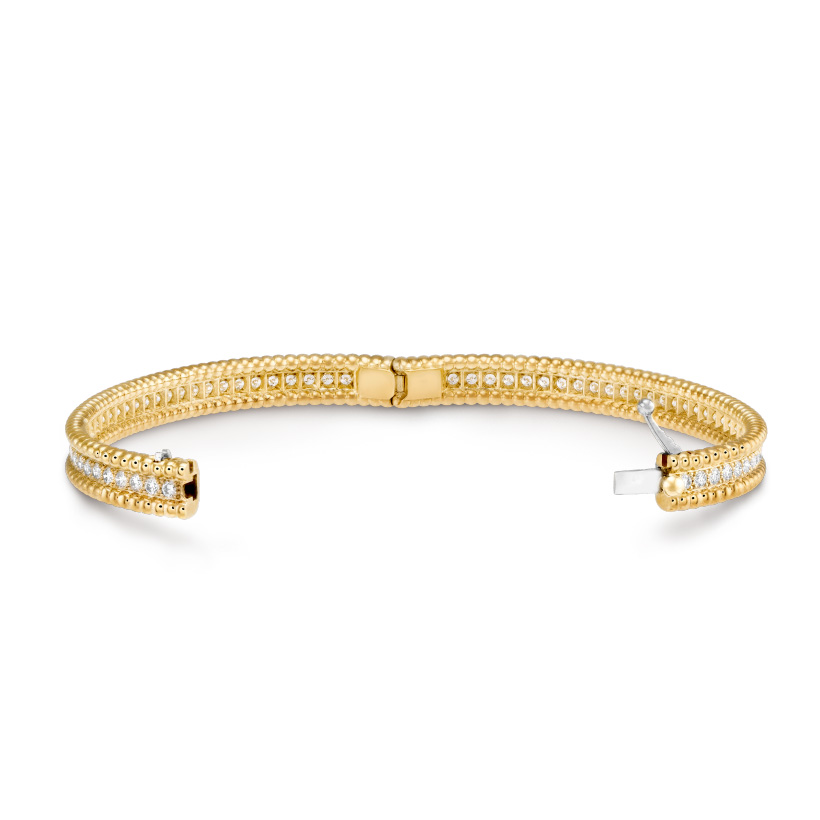 Replicate Perlée diamonds bracelet, 1 row, medium model(1:1 replica) - Original Replica Club