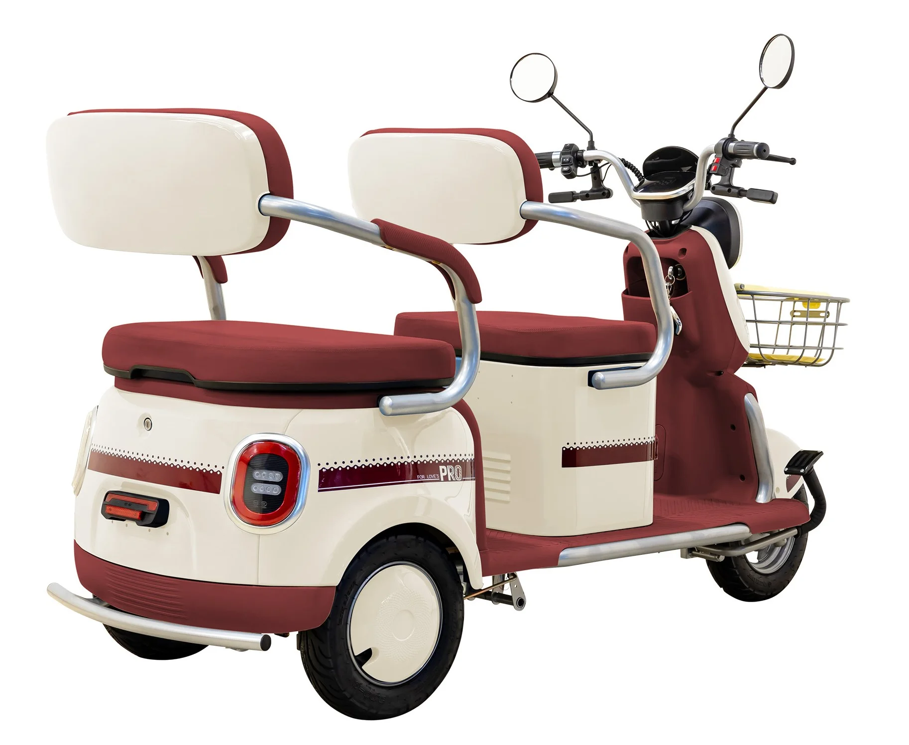 Massimo MGC E-Trike 3-Wheel Electric Cart – 17 MPH, 2-Seater Adult Scooter – Blue - Image 26