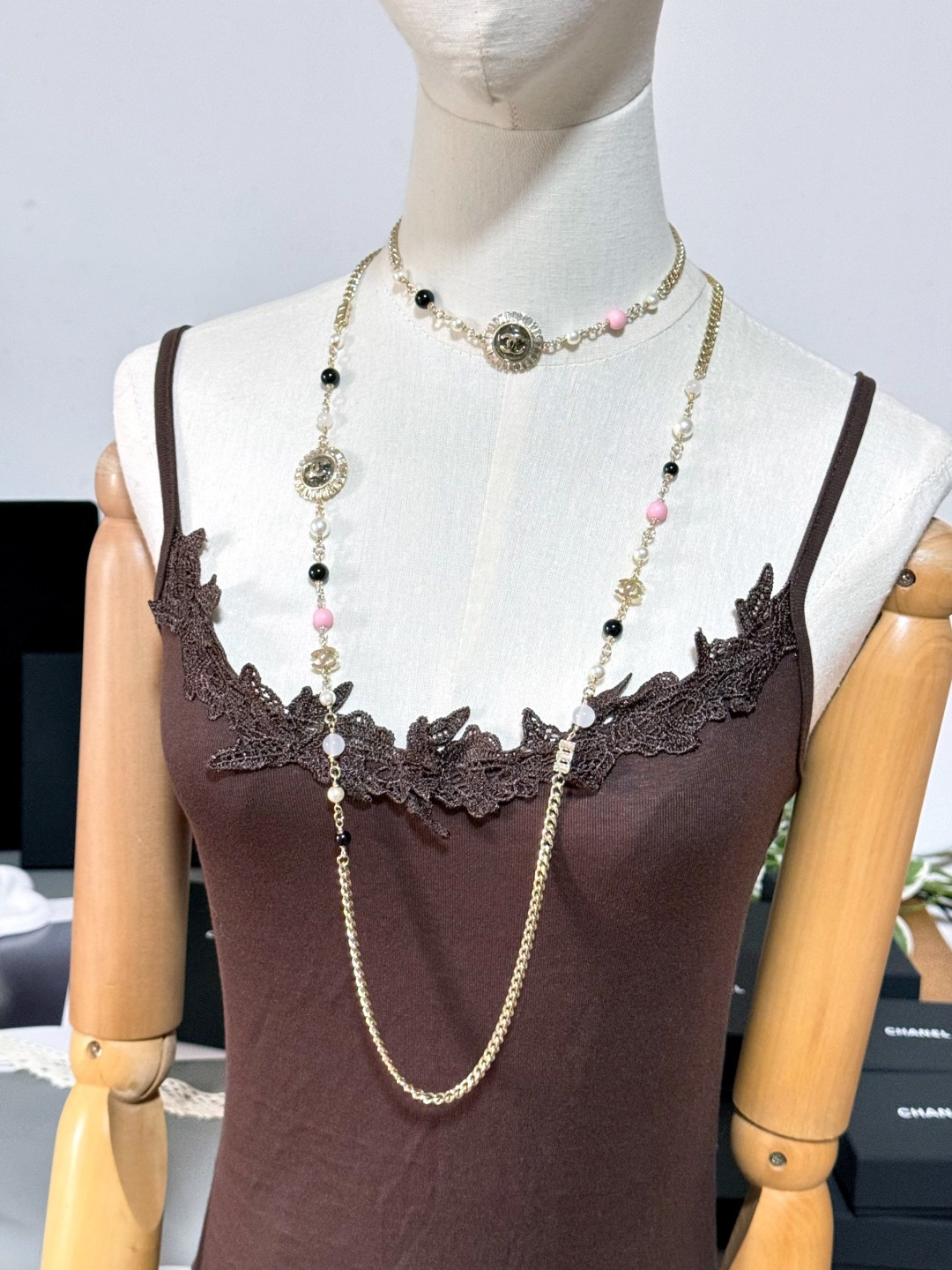 Chanel Sun Flower Pendant Long Necklace - Original Replica Club