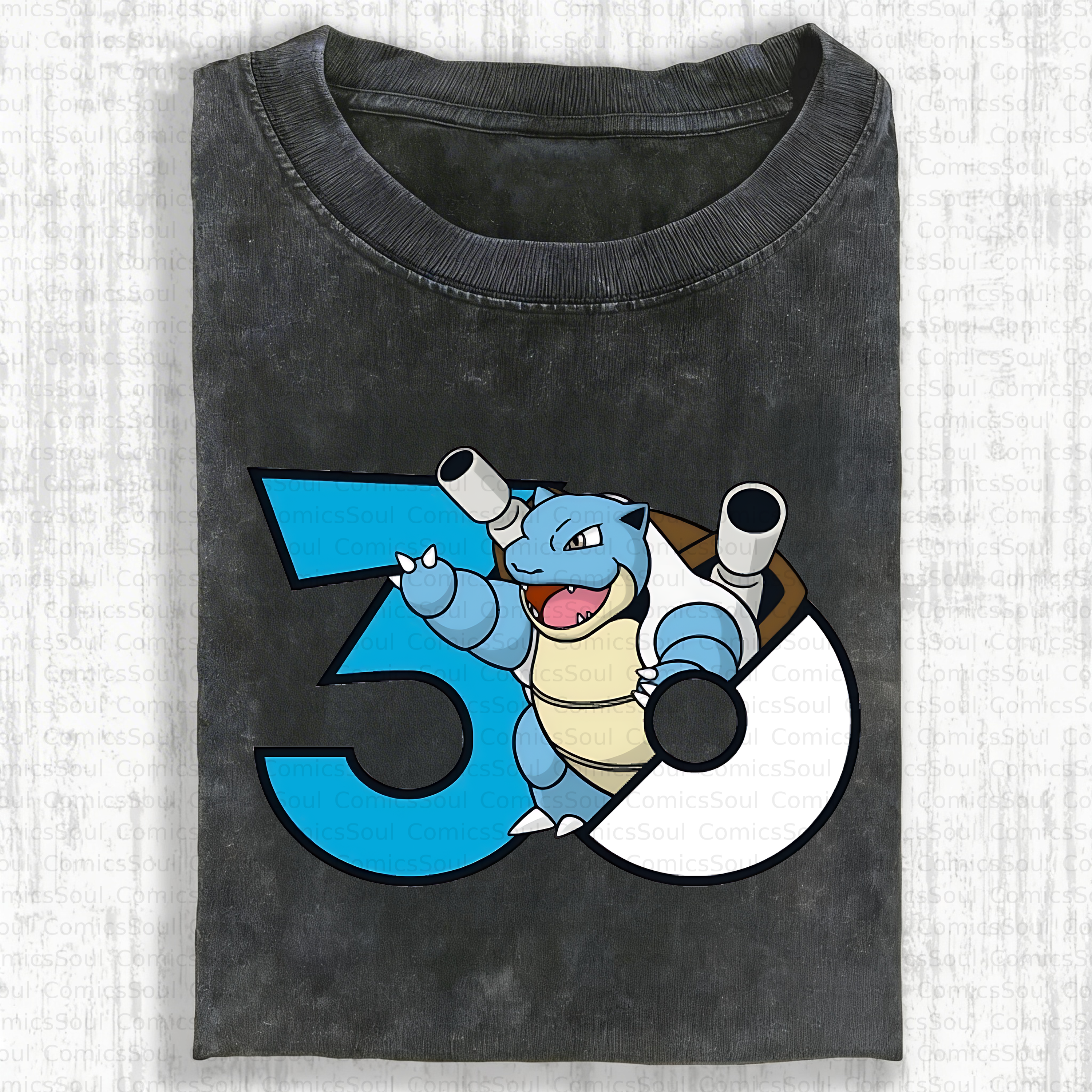 Unisex Anime Inspired Vintage Washed T-Shirt