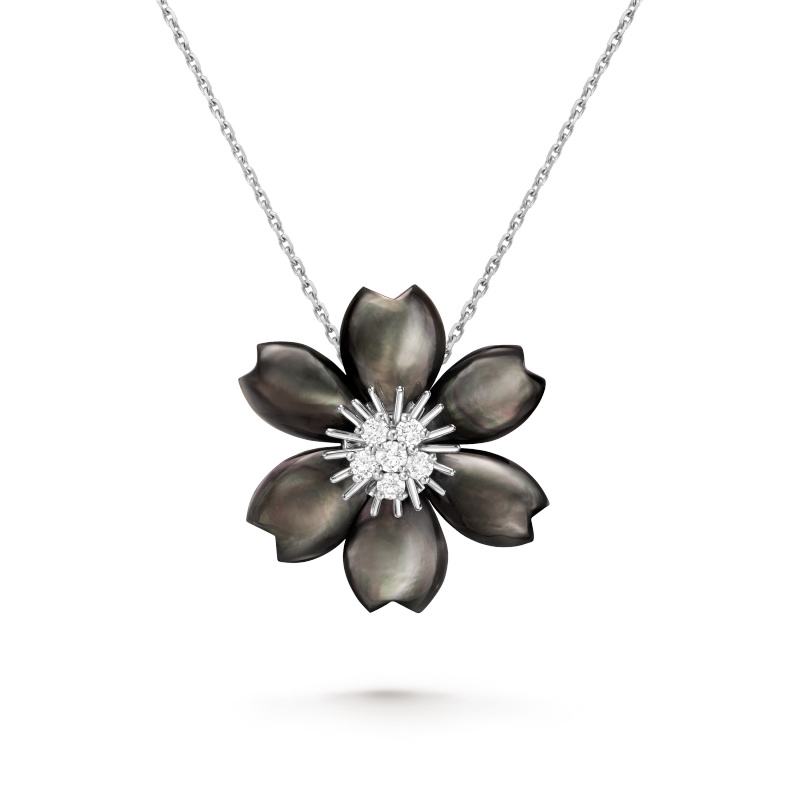 Replicate Rose de Noël clip pendant, small model(1:1 replica) - Original Replica Club