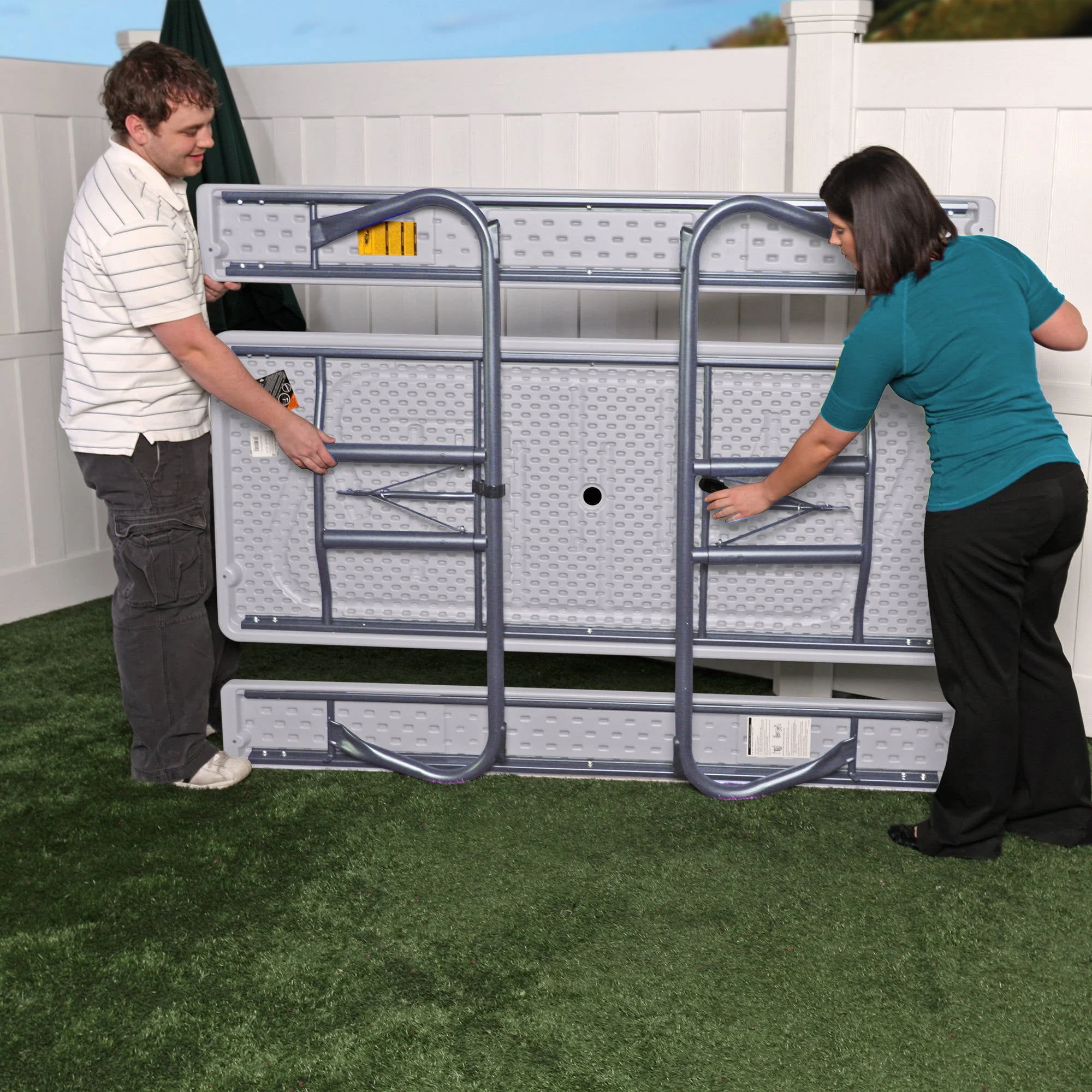 Lifetime 6 Foot Folding Picnic Table, 80215 - Image 5
