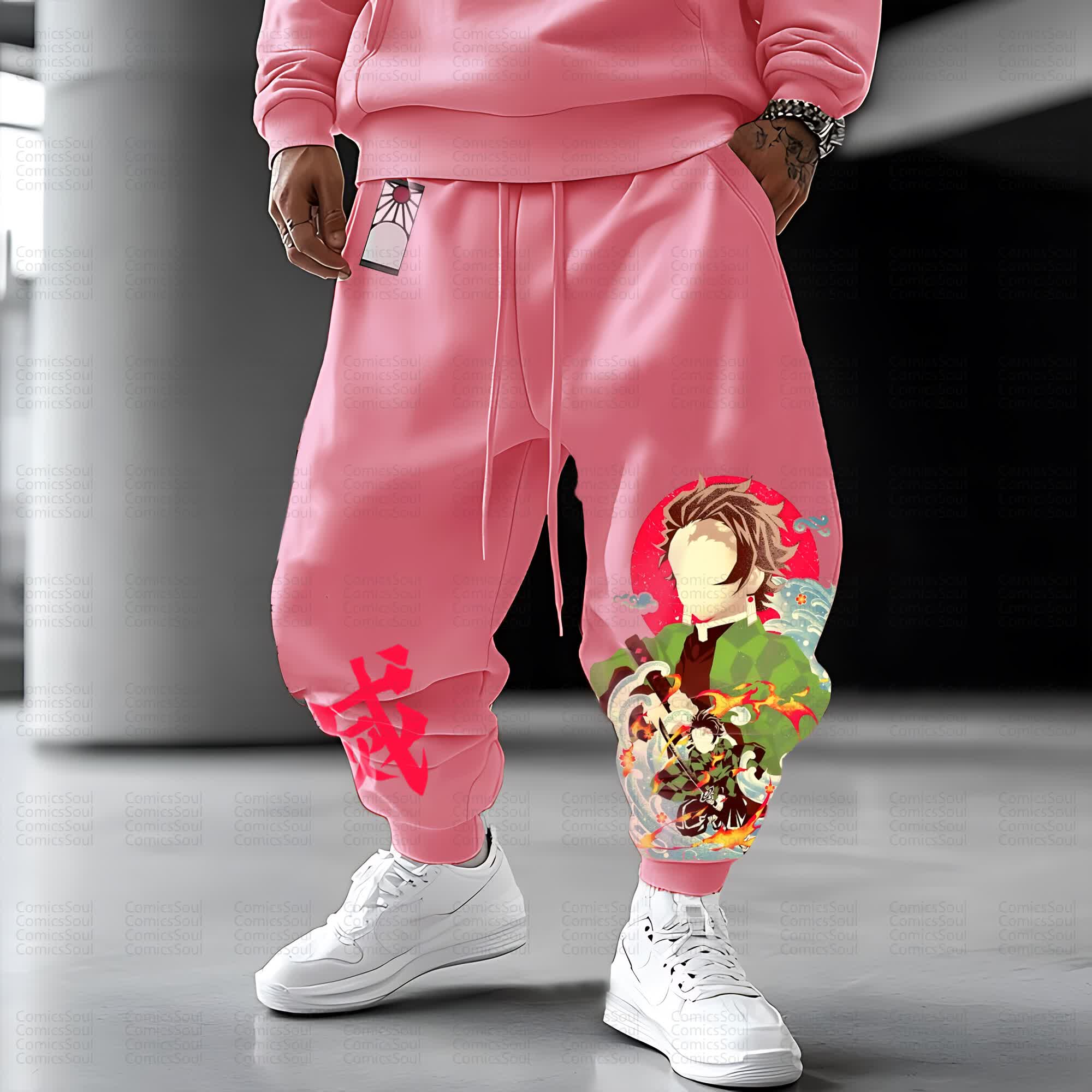 Unisex Anime Inspired Vintage Pants丨Comicssoul