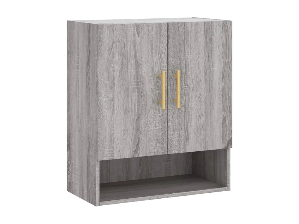 Homepleno Armario de pared Homepleno de ingeniería gris Homepleno 60x31x70 cm 55908vxck