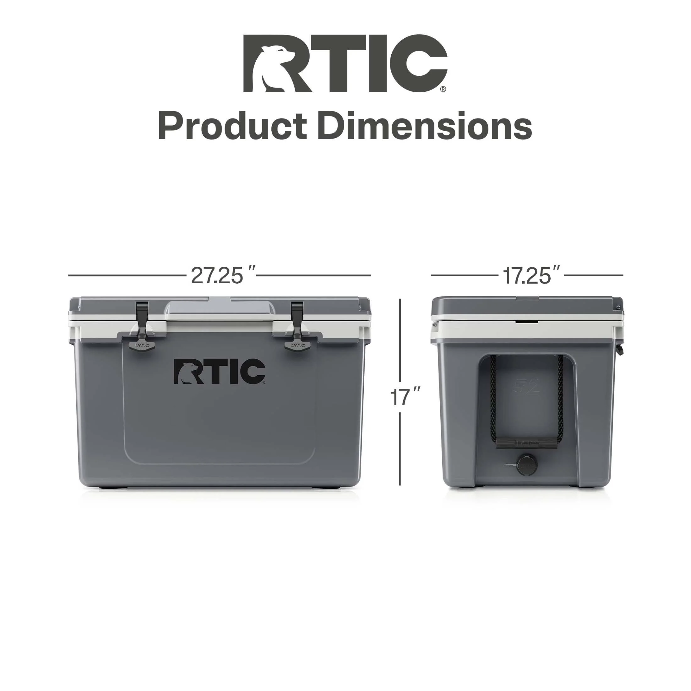 RTIC 52 QT Ultra-Light Hard-Sided Ice Chest Cooler, Fits 76 Cans, Trailblazer - Image 21
