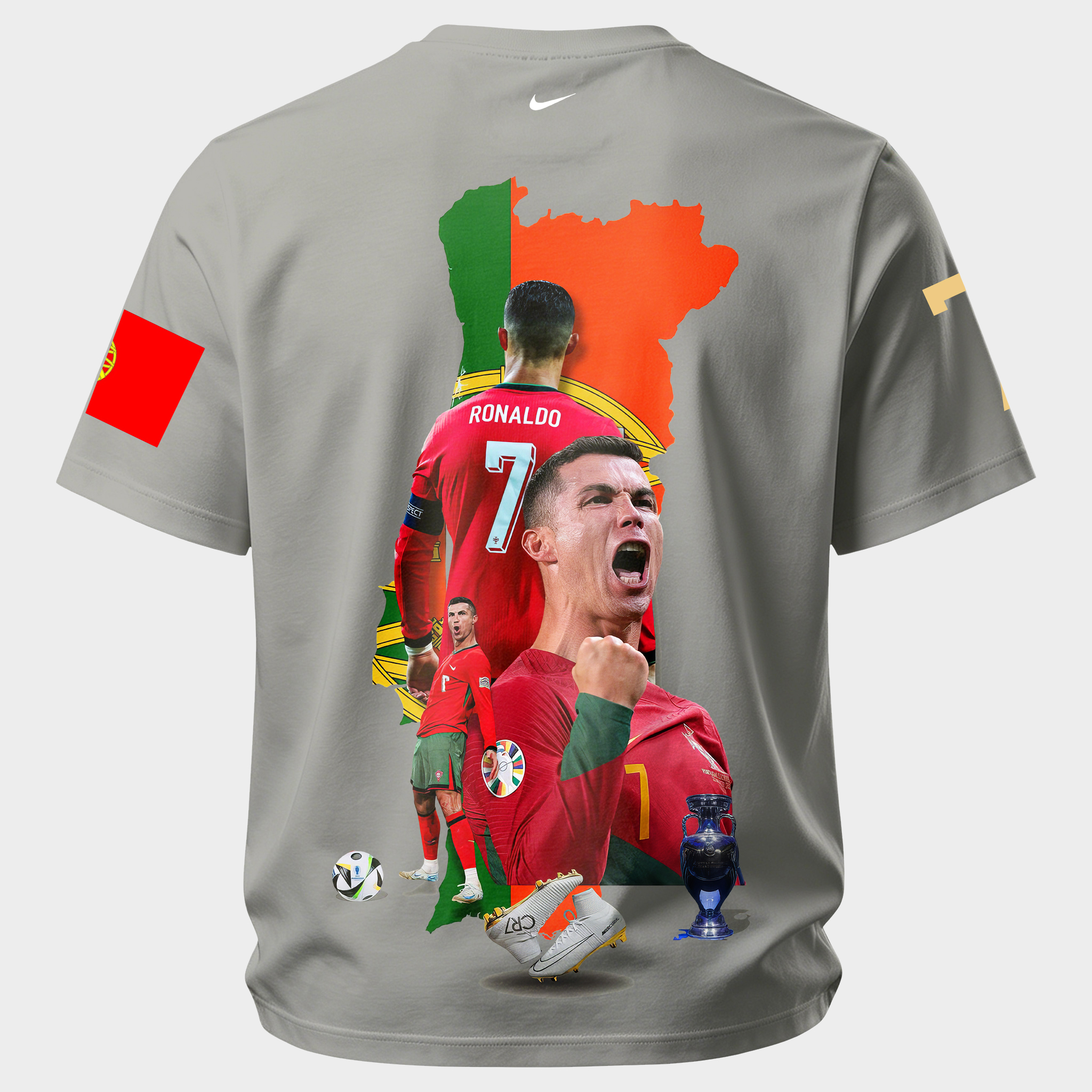 Soccer Player Passionate Celebration Printed Unisex Oversized T-shirt