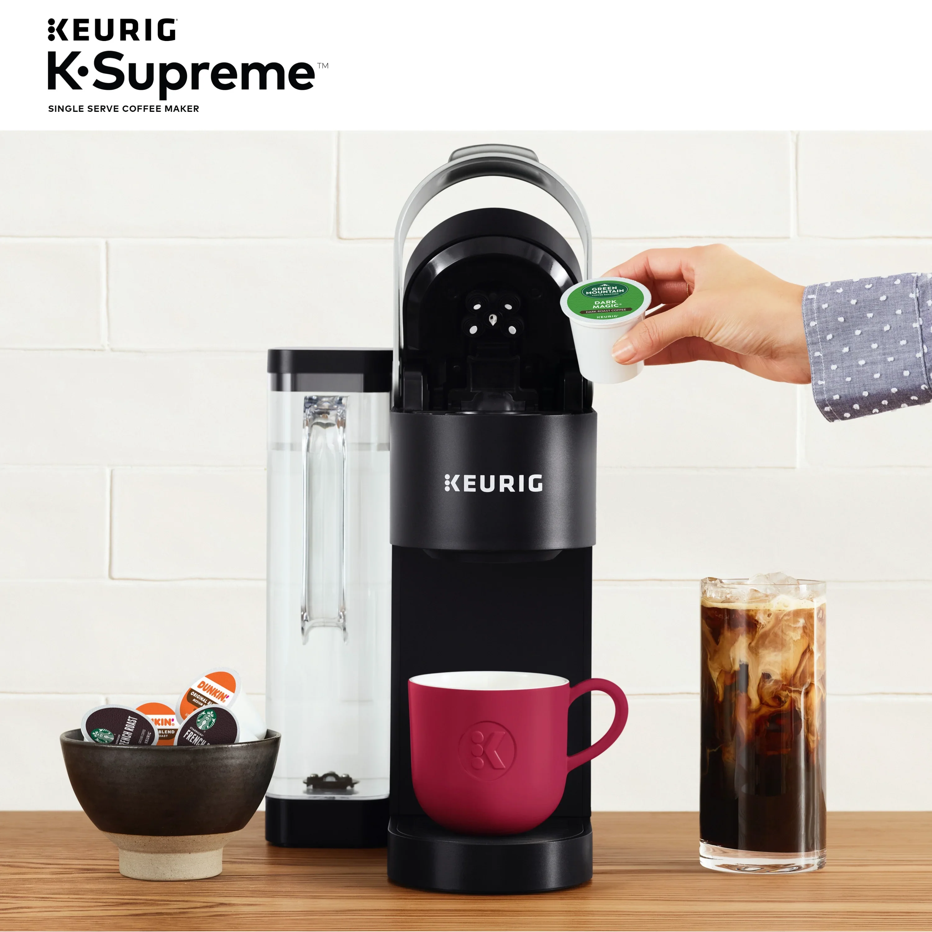 Keurig K-Supreme Black Single-Serve K-Cup Pod Coffee Maker