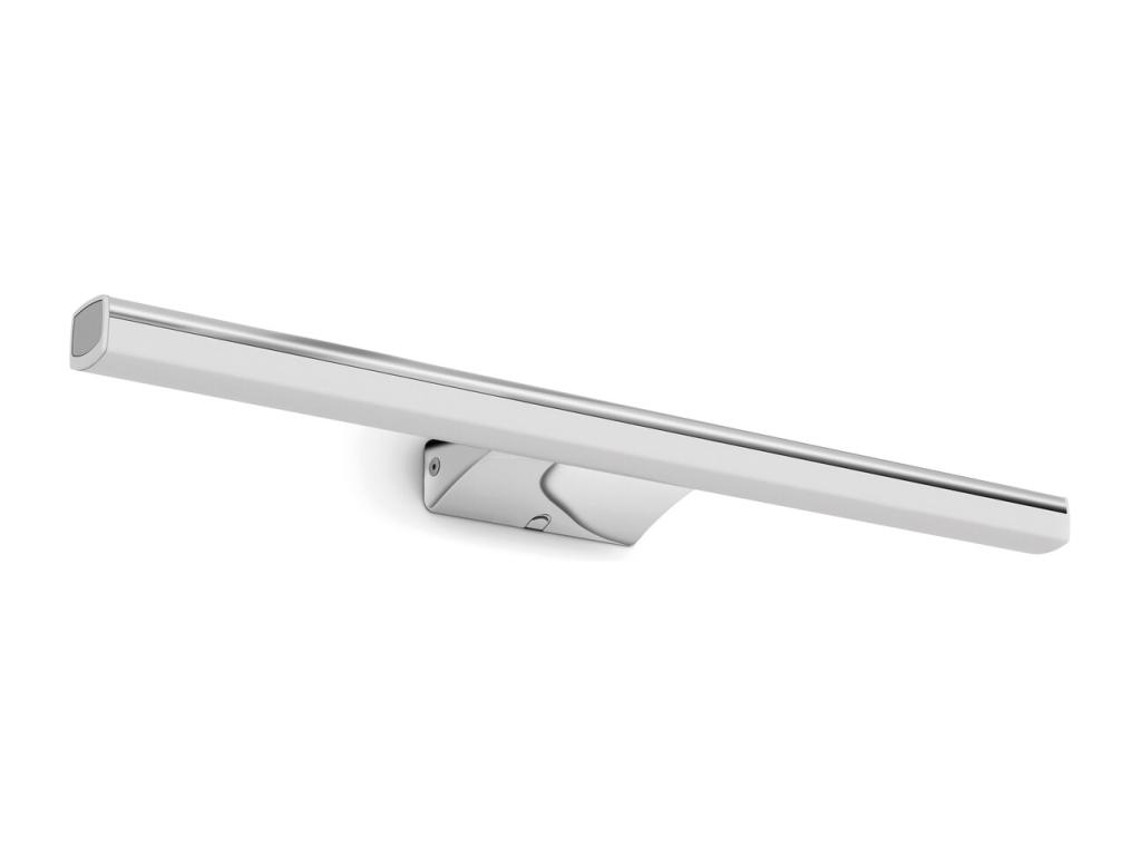 Aplique de pared baño LED- SLEET- L50 cm- uso interior- color cromo- policarbonato- 6W- K select- IP44