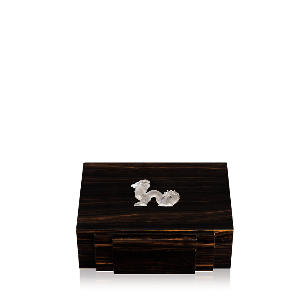 CAVE À CIGARES DRAGON PETIT MODÈLE - CRISTAL INCOLORE, 45 CIGARES