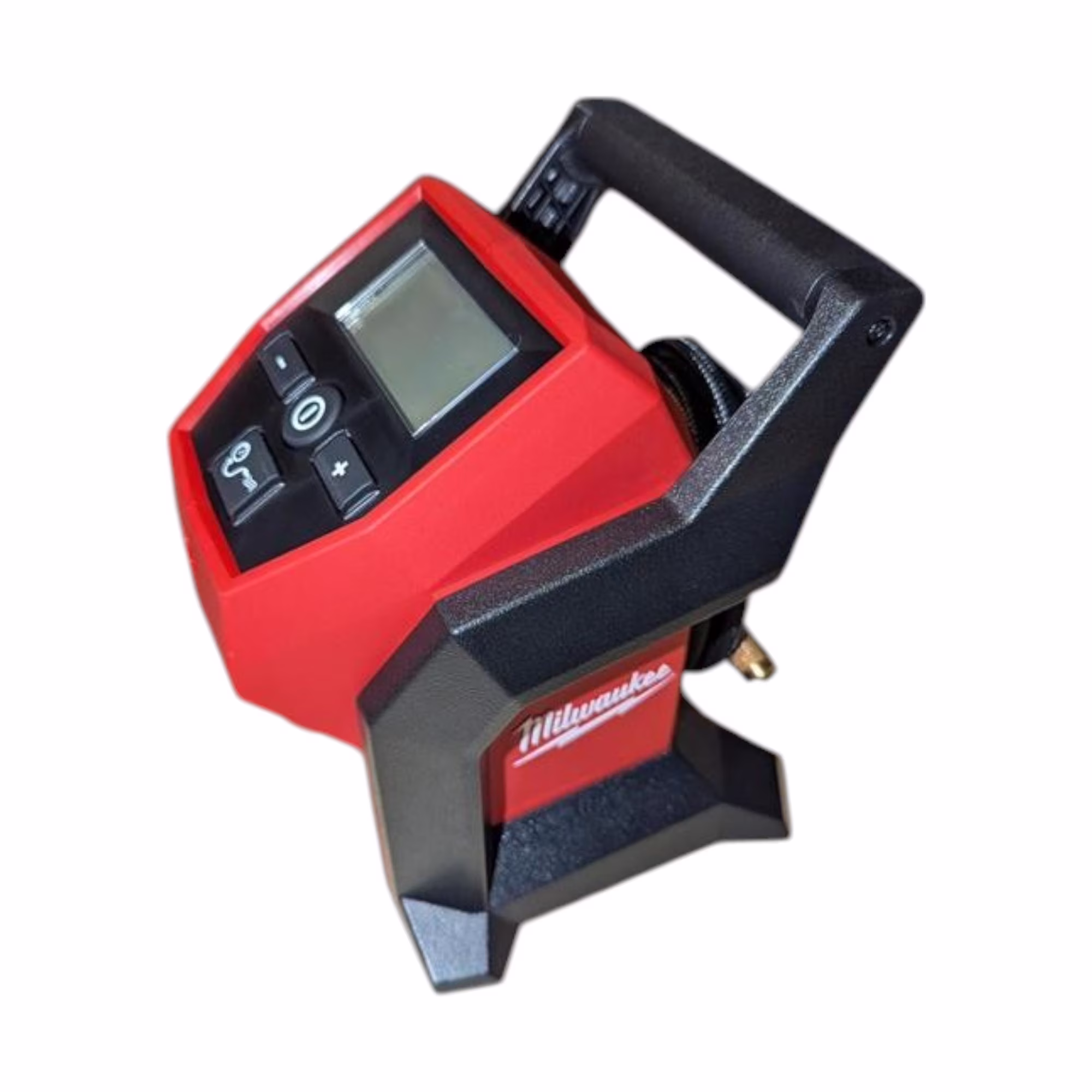 Milwaukee M12 Compact Inflator -C Cordless Tire Inflator with TrueFill Auto Shut-Off, 120 PSI, LCD Display, Brass Chuck, Fast Inflation 2475-20 (Bare Tool)