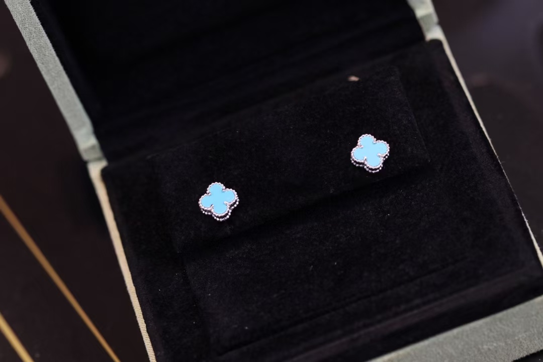 VCA Sweet Alhambra Earstuds Earring - Mini - Original Replica Club