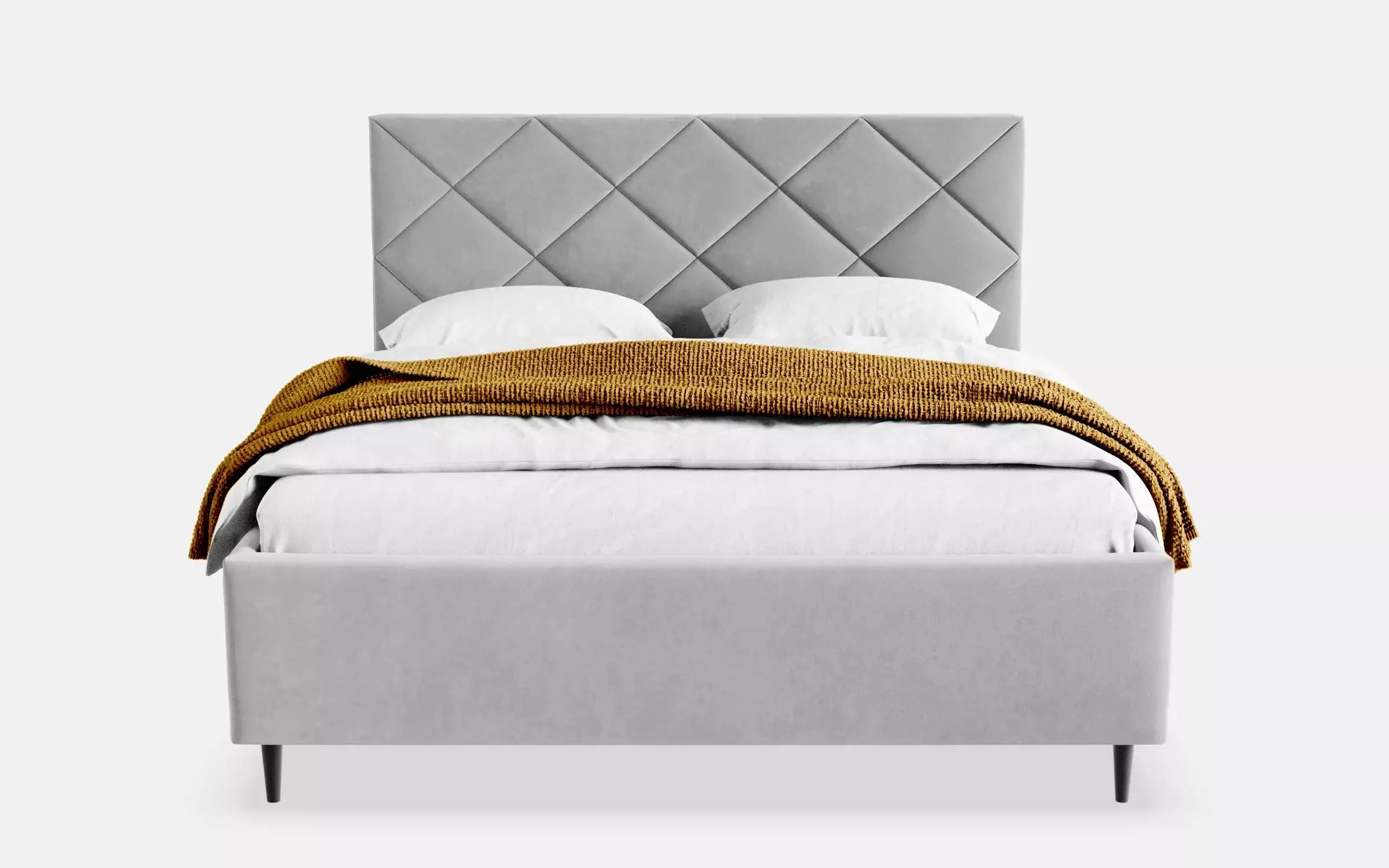 Blokker Beau Tweepersoonsbed 160 x 200 cm - Lichtgrijs