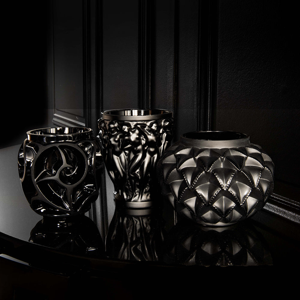 VASE BACCHANTES PETIT MODÈLE - CRISTAL NOIR