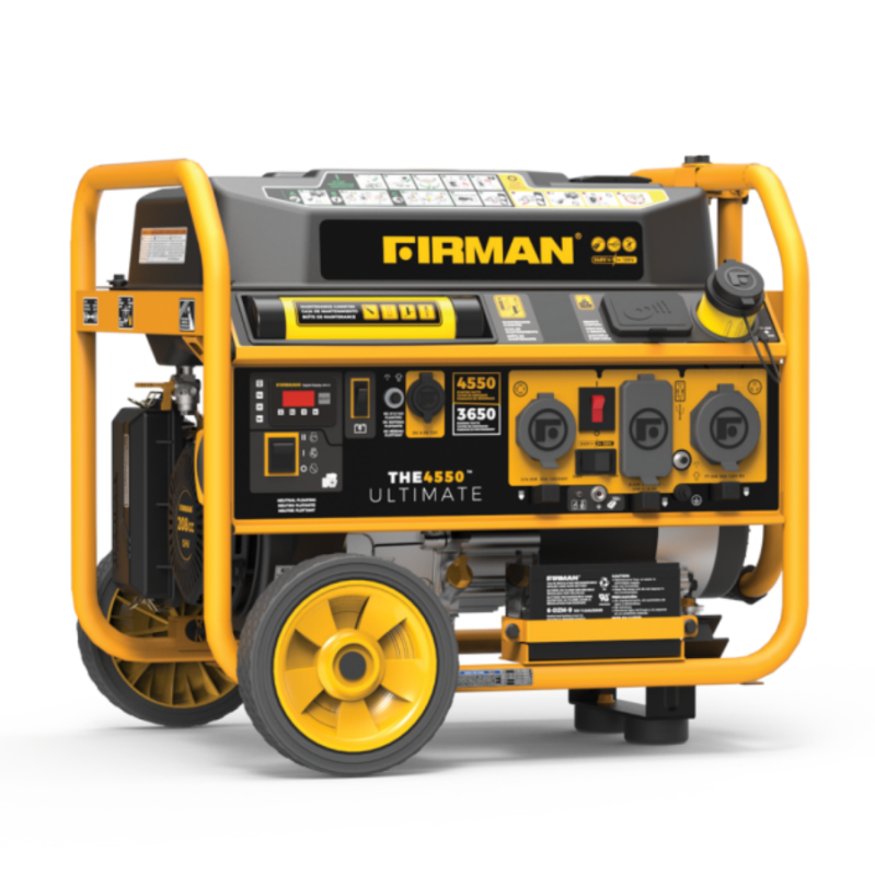 WAYFAIR PORTABLE REMOTE START GAS GENERATOR 4550/3650 WATTS 30A 120/240V CARB AND CETL CERTIFIED WITH WHEEL KIT