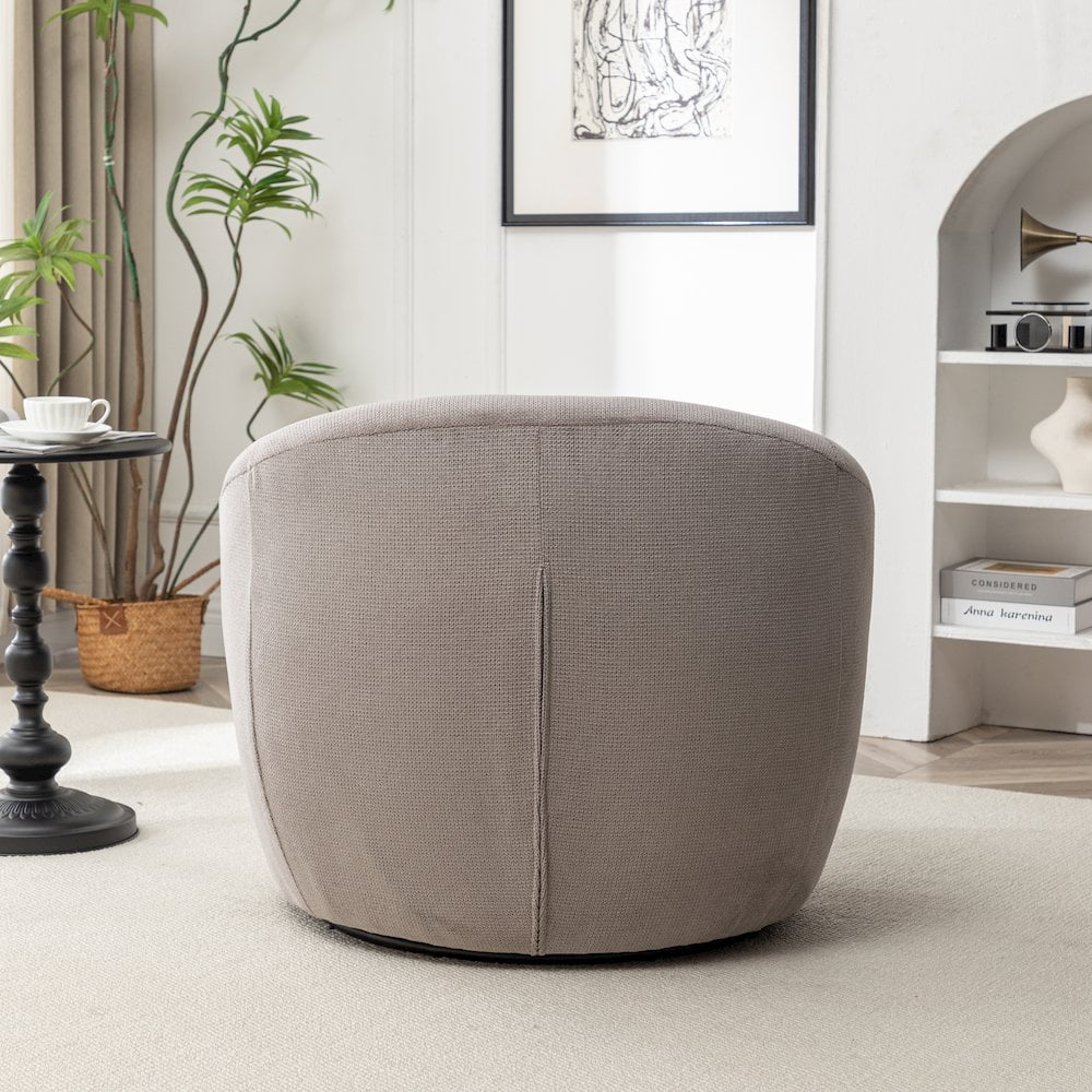 Roundhill Furniture Winnie Modern Barrel Chair, 360- Swivel - Image 25