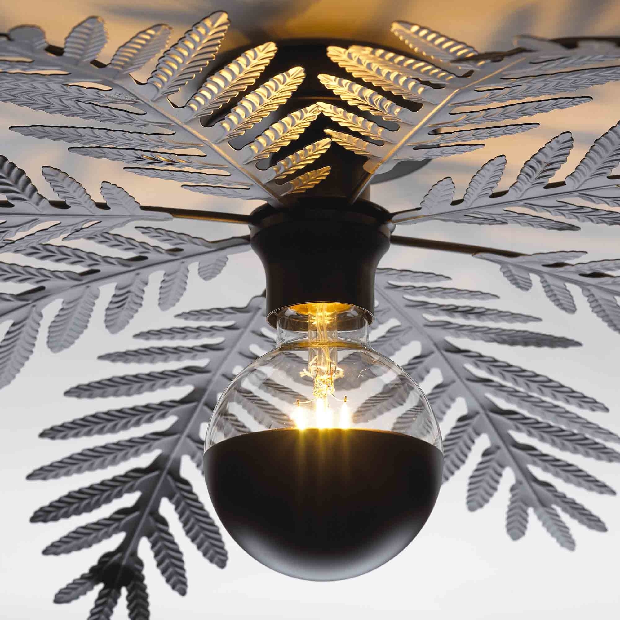 Ylumen Plafondlamp Palm 8 bladen Ø 65 cm zwart