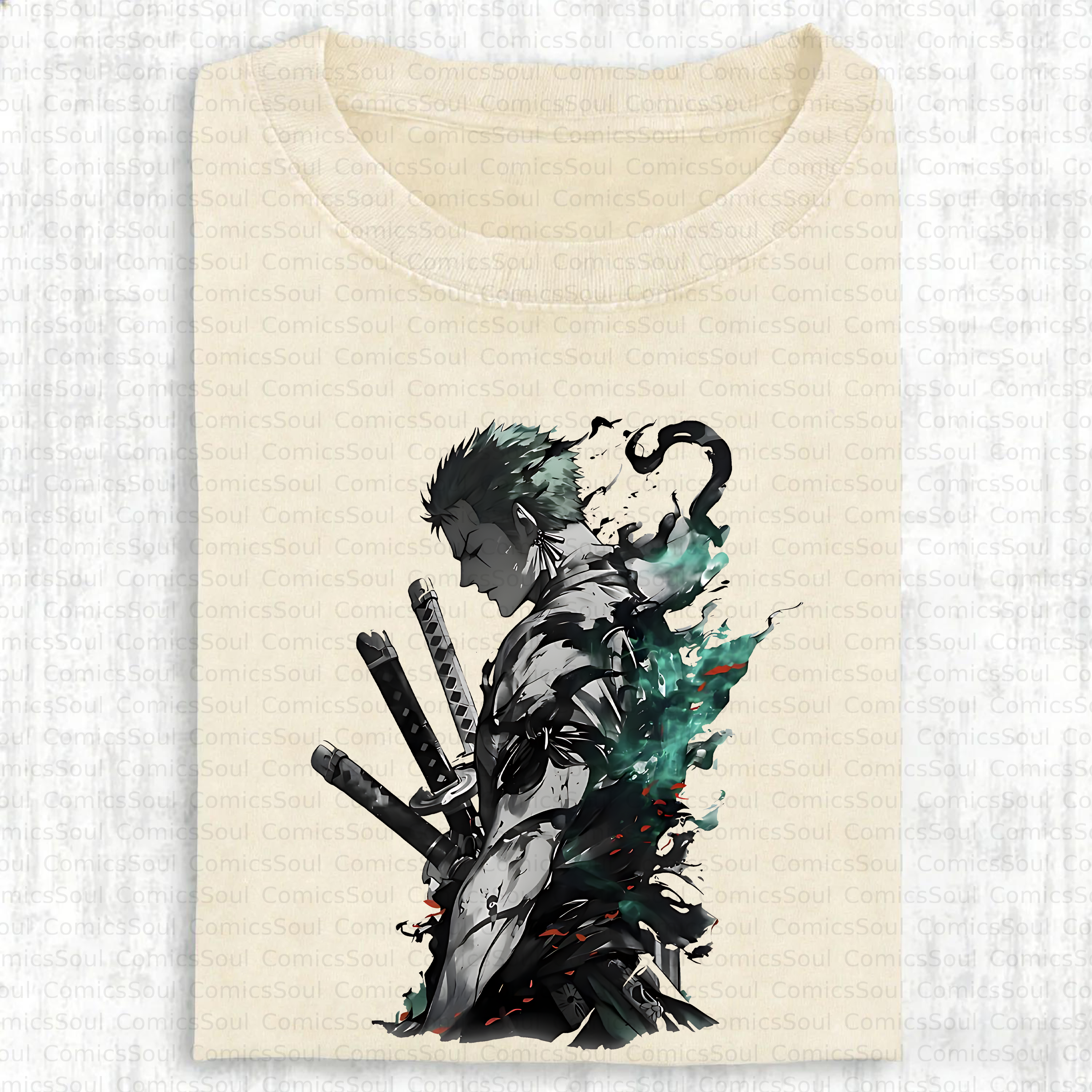 Unisex Anime Inspired Vintage Washed T-Shirt