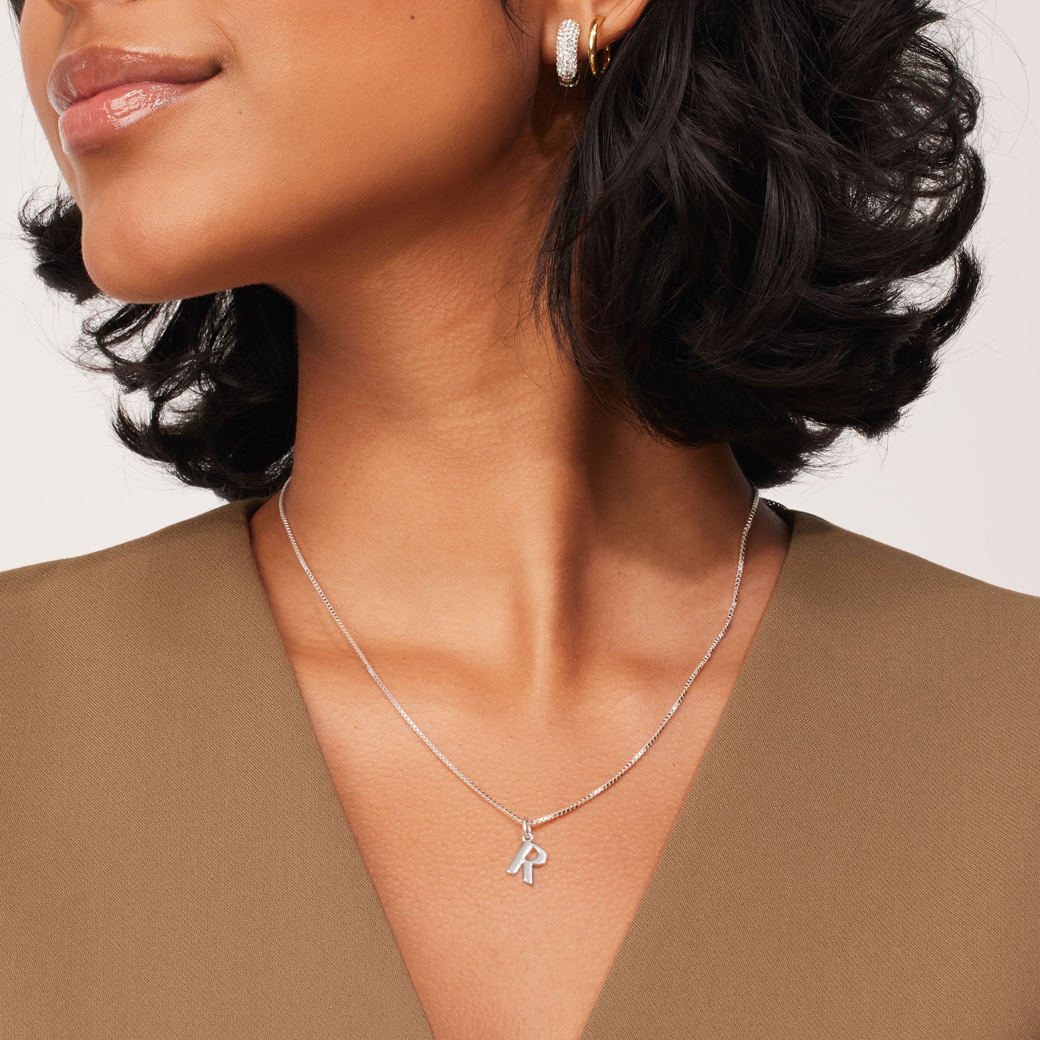 Sterling Silver Letter Charm