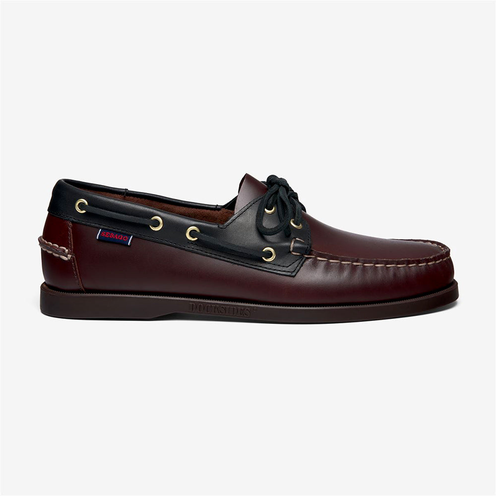 Sebago - Mocassin Portland Lea Wax - Noir Marron
