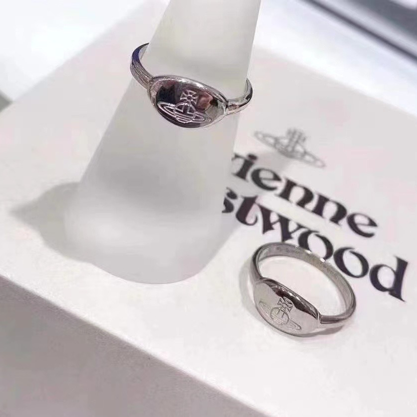 Vivienne Westwood Debossed Stamped Saturn Ring - Original Replica Club
