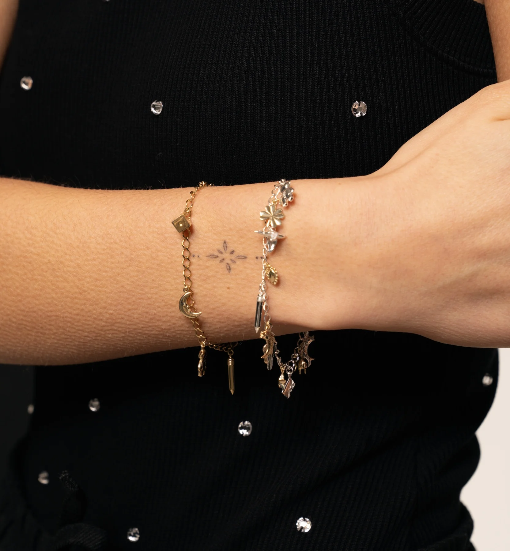 Tiny Star Charm 14K