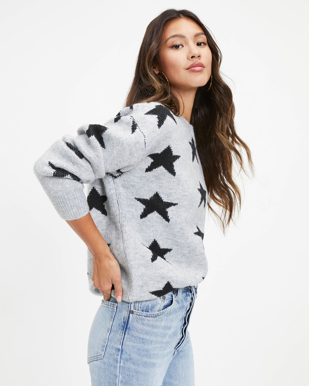 Aim For The Stars Knit Pullover Sweater - Se7enfashion