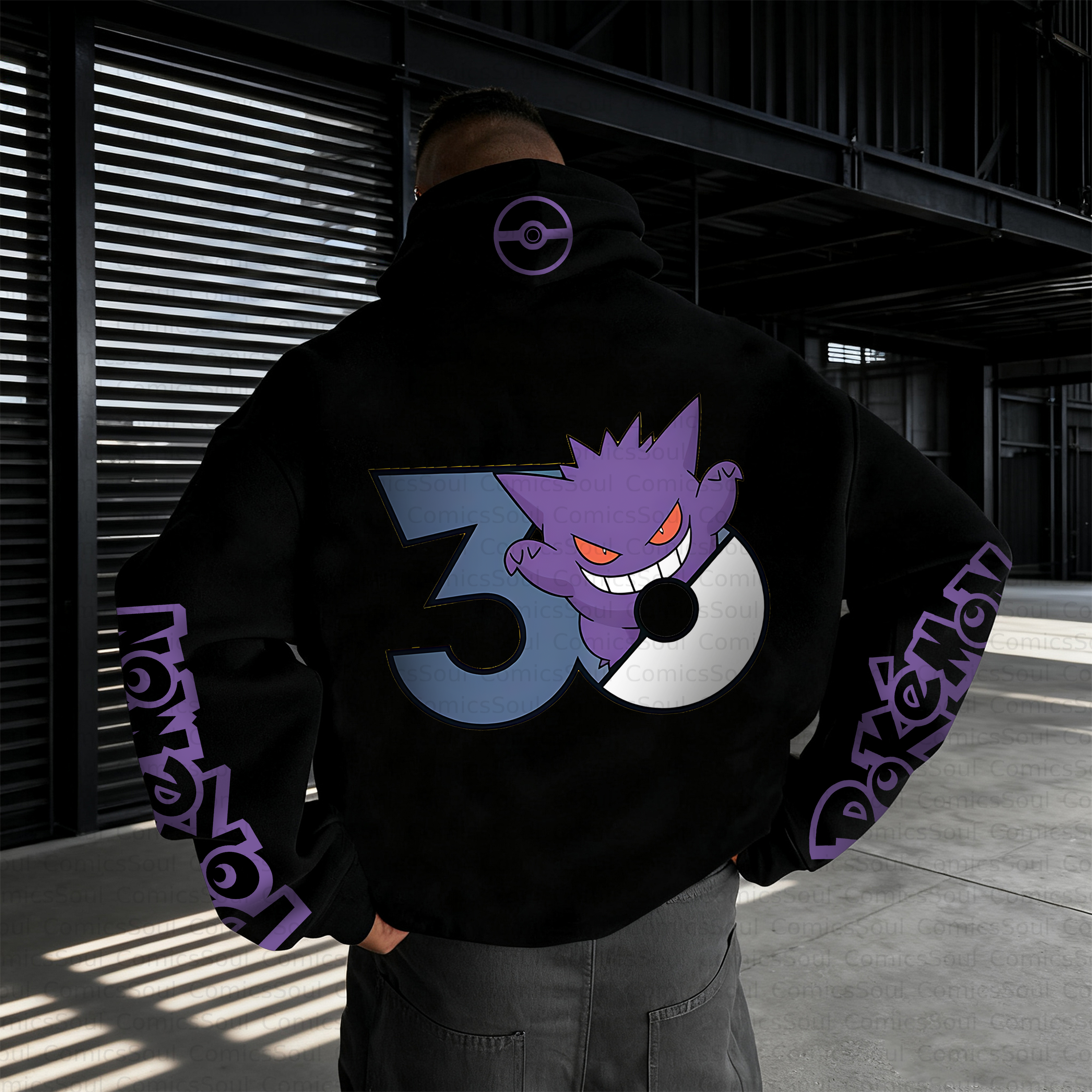 Unisex Anime Inspired Vintage Plush Hoodie