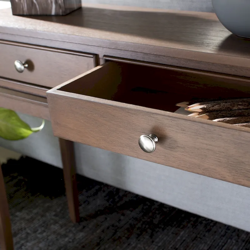 2-Drawer Console Table with Elegant French Country Design