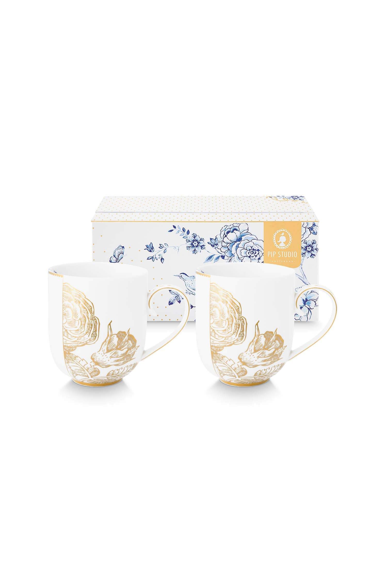 Set/2 Mugs Royal White 325ml