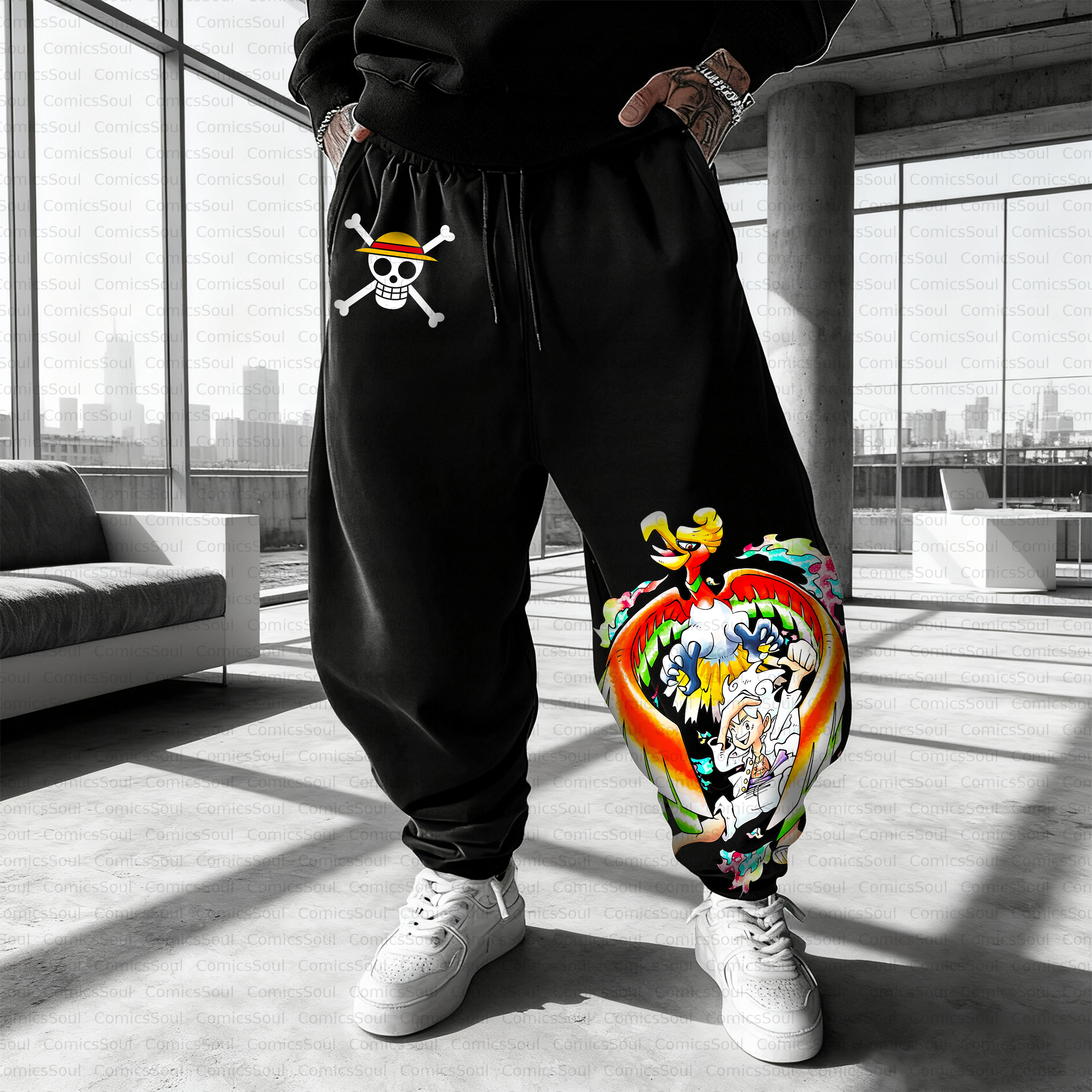 Unisex Casual Anime Streetwear Pant