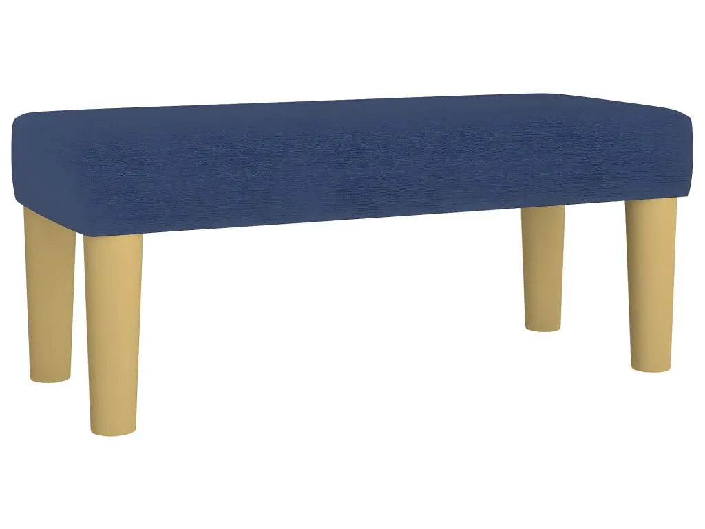 Banco de tela azul 70x30x30 cm compacto y vibrante ear1545253