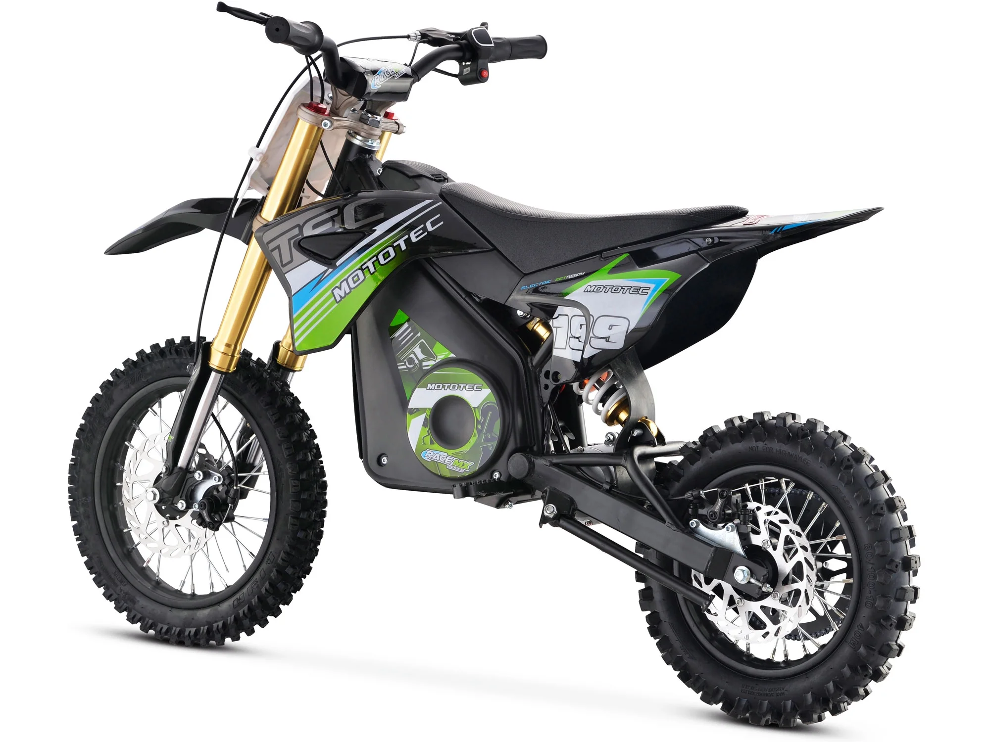 MotoTec 36v Pro Electric 1000W Dirt Bike, Lithium Blue - Image 10