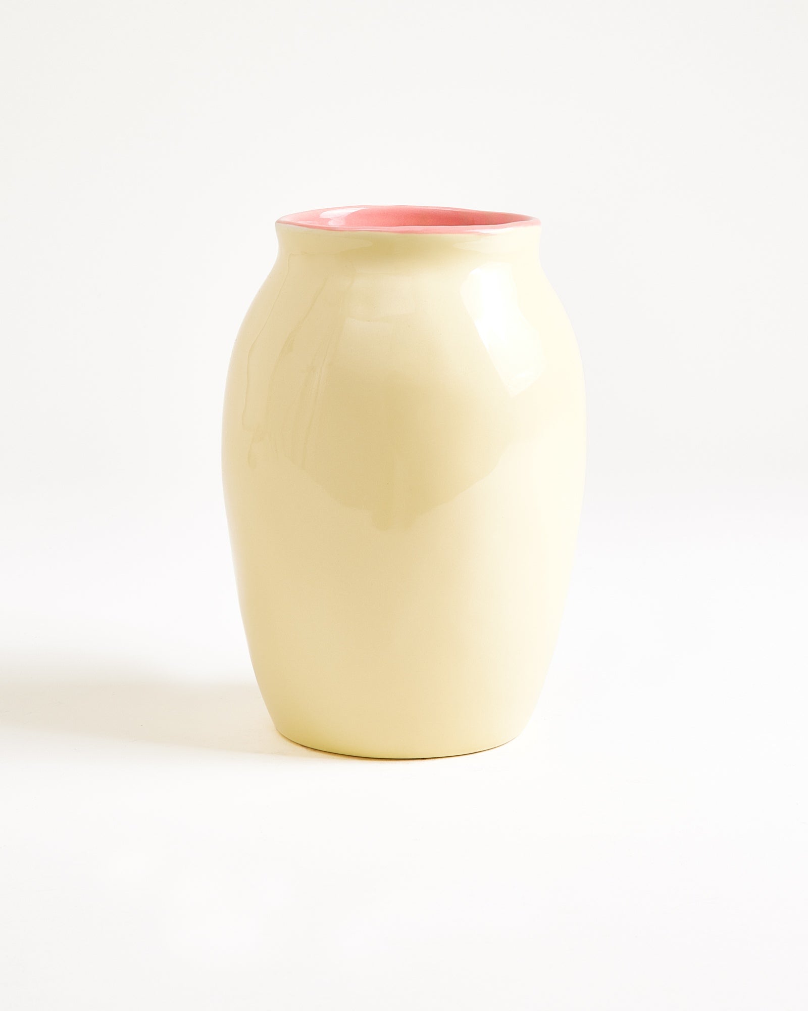 Sombra Vase M gelb rosa