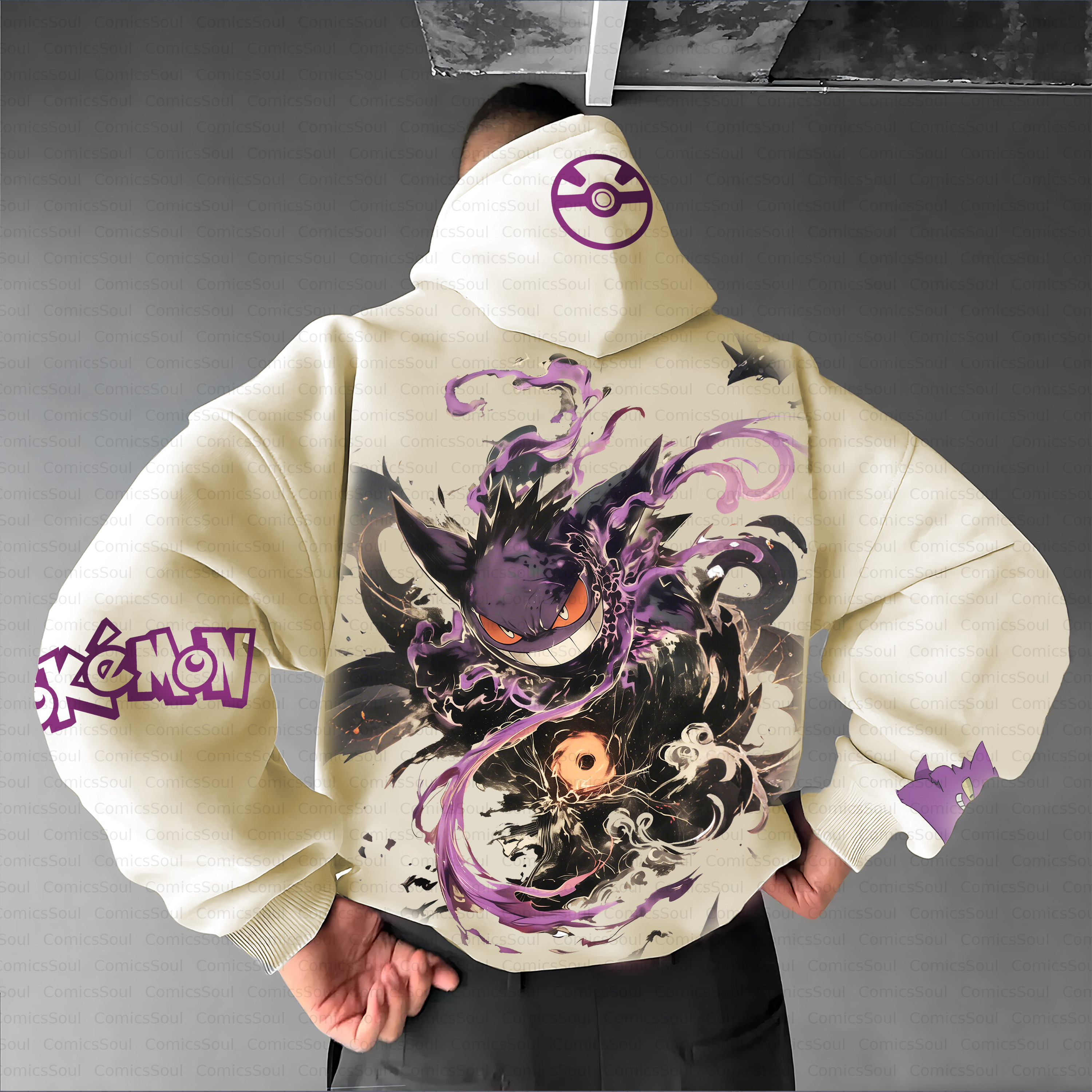 Unisex Anime Inspired Vintage Plush Hoodie