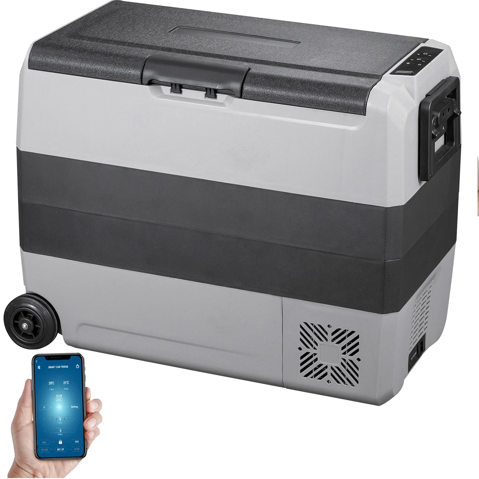 VEVOR Car Refrigerator 48Qt, Dual Zone Car Fridge Freezer12/24V DC & 110-240V AC Electric Compressor Cooler for Truck Vehicle RV - Image 13