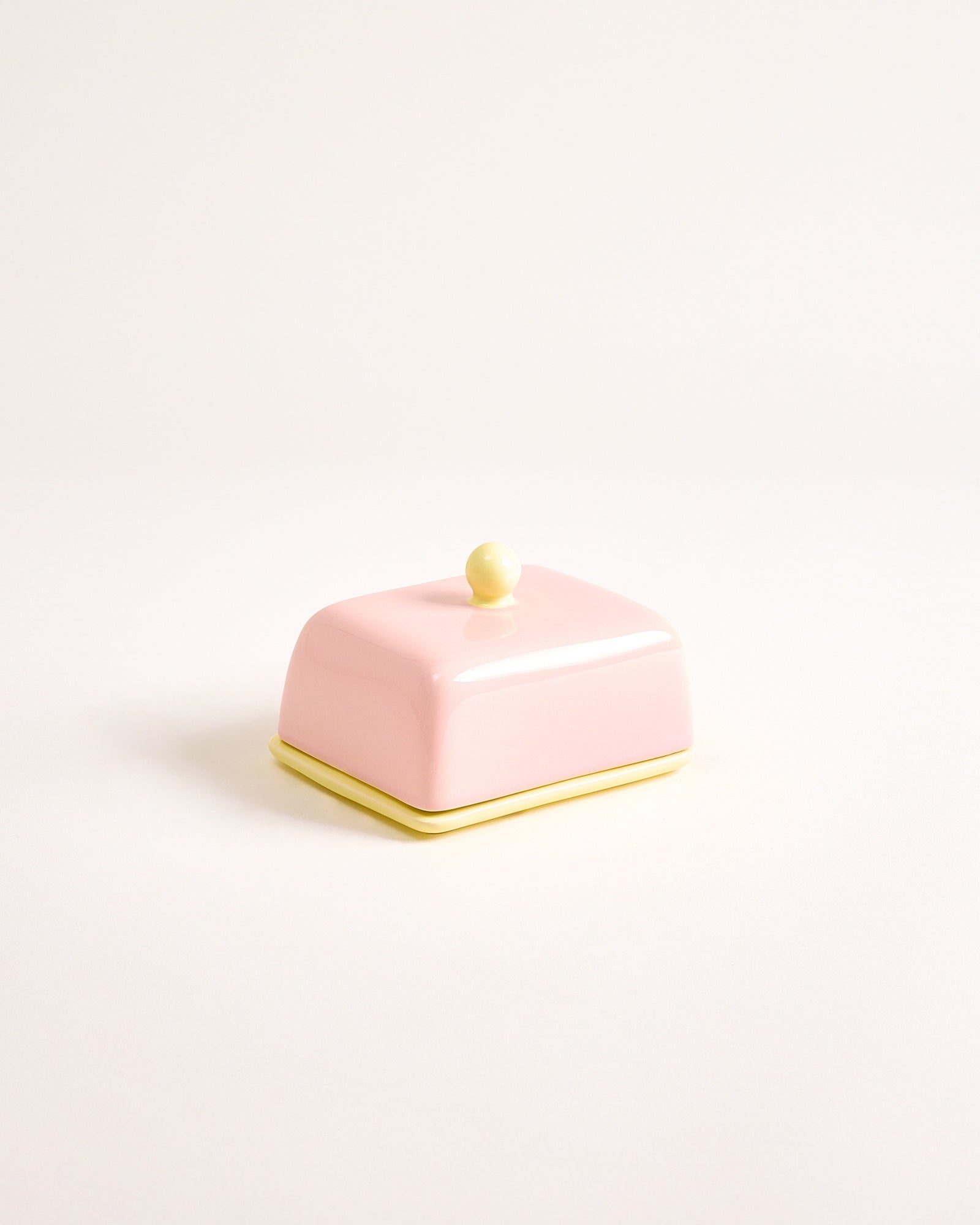 Seia Butterdose rosa gelb