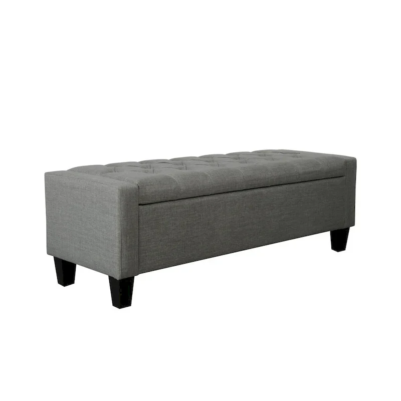Porthos Home Wren Upholstered Button-Tufted Storage Bench