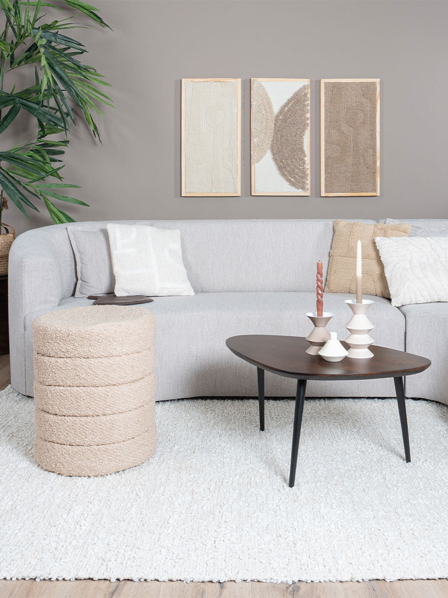 Home67 - Wanddecoratie Devin Naturel - Wool Hanging 40 x 80 cm