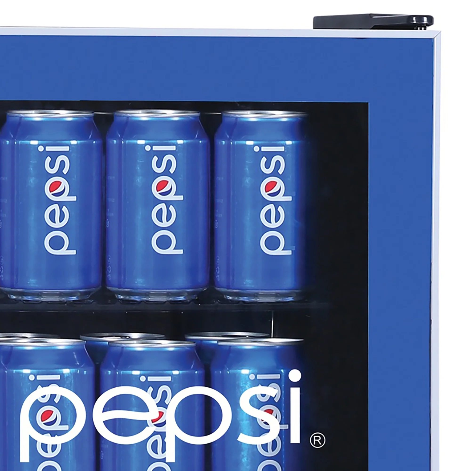Pepsi MIS165PEP Compact Refrigerator, Blue 70 Can Capacity - Image 4