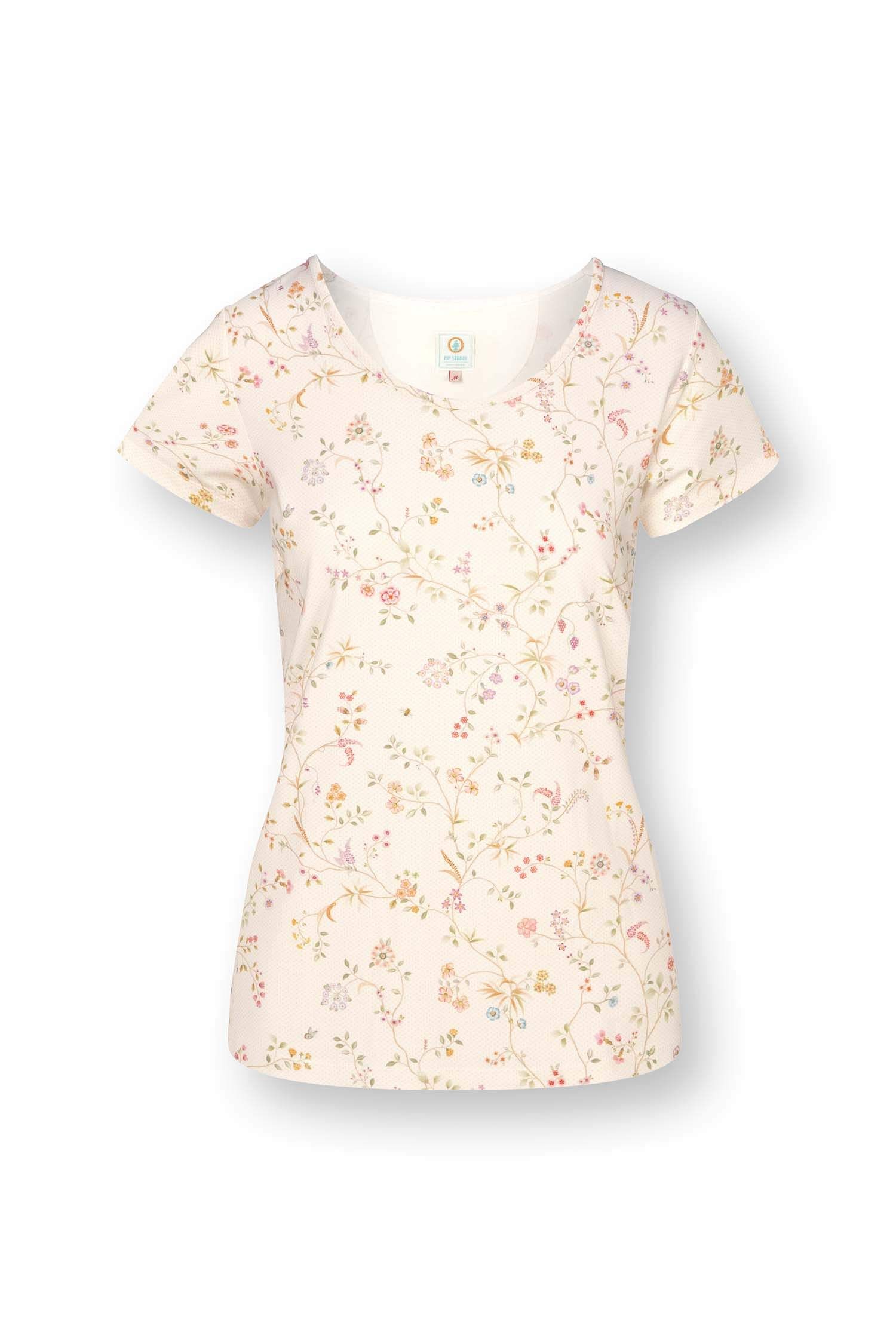 Tilly Short Sleeve Top Little Delhi Off White